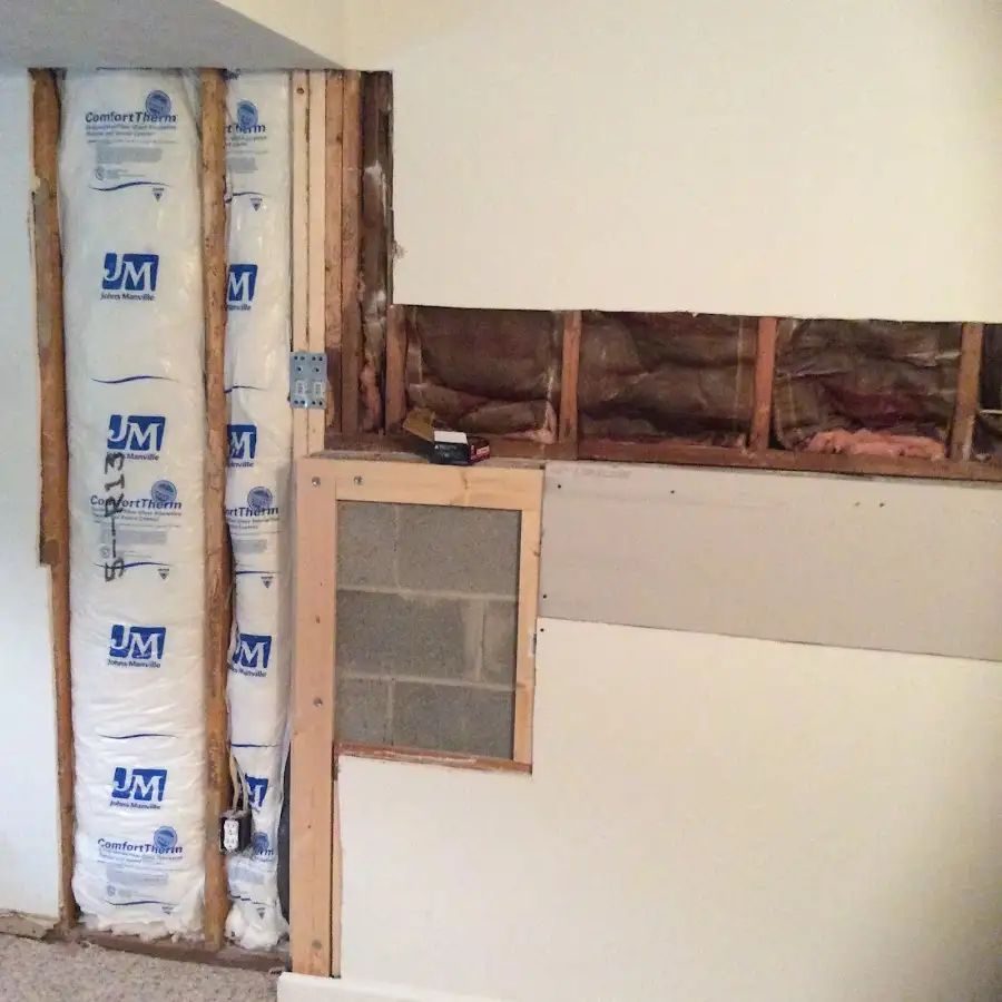 Wall insulation replacement during Structural Drying in New Orleans